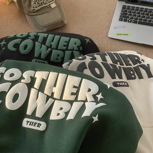 Felpe e Maglioni Personalizzati D&M <span class=keywords><strong>con</strong></span> LOGO per Donne, 100% Cotone, <span class=keywords><strong>Oversize</strong></span>, Pullover, Felpe Pesanti Senza Stampa - Product Image 2