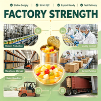 Topkwaliteit ingeblikt gemengd fruit 850g Ananas Druif Kers ISO Aangepaste Gewicht Makkelijk te openen blik Export Leverancier