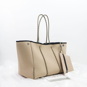 Borsa da Spiaggia UHP 2026 per Donne, Borsa Grande in Neoprene Rosa, Ampia Capacità, Borsa Estiva - Product Image 1