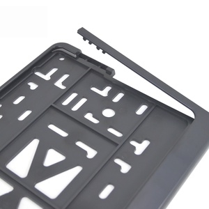 Cadre de plaque d'immatriculation de voiture européenne personnalisé, prix d'usine, cadre de plaque d'immatriculation semi-ouvert en plastique ABS - Product Image 4