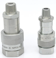 LUOSHENG Nouvelle Raccord Hydraulique Rapide Femelle 3/8'' Type Pousser-Tirer en Acier au Carbone avec Garantie 1 An