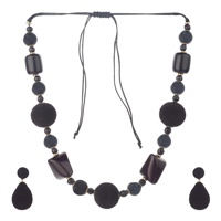 Collier bib multicolore en perles pour femme, en résine, plaqué or/argent/cuivre, fait main, pièce d'exception, style bohème