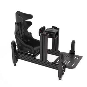 Ensemble complet Langle LANGLE-4080 <span class=keywords><strong>Sim</strong></span> Racing Rig, profil en aluminium 4080, support triple moniteur, base rétractable et réglable, VR/AR/<span class=keywords><strong>MR</strong></span> - Product Image 4