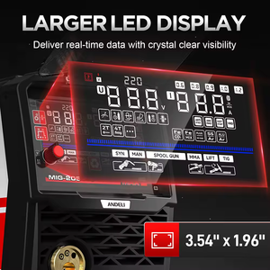 <span class=keywords><strong>ANDELI</strong></span> 2025 Nouveauté 110V 220V CUT-65 1PH Non-HF Compatible CNC Coupe-plasma à arc pilote à contact 60% de cycle de service 1,0 mm - Product Image 5