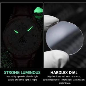Reloj de pulsera de cuarzo para hombre, cronógrafo luminoso, deportivo, resistente al agua - Product Image 3