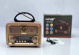 Caja Para Altavos De Madera, Altavoces De Madera Vintage Boombox Mini Oldschool Boombox, Altavoz Inalámbrico De Radio Retro De Madera - Product Image 2
