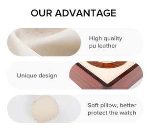 Boîte à montre rectangulaire en bois de haute qualité, finition brillante, personnalisée, luxueuse, portable, écologique, fabriquée à la main, modèle de la marque DS - Product Image 4