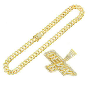 Collar con Colgante de Letras de Aleación Creativas, Estilo Hip Hop, Unisex, Joyería de Moda al por Mayor - Product Image 4