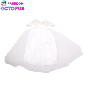 Robe de mariée blanche Pure <span class=keywords><strong>18</strong></span> pouces pour fille et <span class=keywords><strong>costume</strong></span> de <span class=keywords><strong>mariage</strong></span> pour garçon, Offre Spéciale - Product Image 5