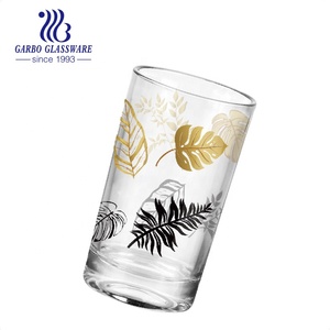 Gobelet en verre arabe 6OZ boîte-cadeau en gros tasse à thé marocaine luxe argent et doré décalcomanie tasse à thé en verre turc - Product Image 3