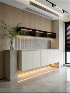 <span class=keywords><strong>Aparador</strong></span> Moderno Italiano Minimalista Personalizable de Alta Calidad, Mueble Buffet con Diseño de Paneles para Comedor, Sala de Estar, Hotel - Product Image 5