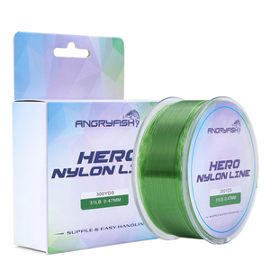 Angryfish 300 metro singolo filamento galleggiante <span class=keywords><strong>linea</strong></span> di Nylon da pesca <span class=keywords><strong>44</strong></span> libbre altamente durevole e forte per i torrenti laghi fiumi - Product Image 1