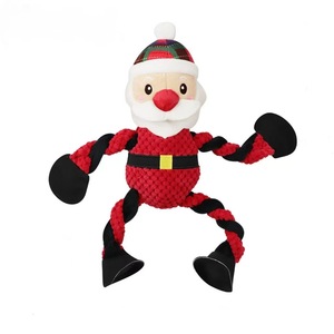 Kéo cắn kháng đồng hành Squeaky Tuần Lộc Snowman Santa BAT bí ngô giáng sinh Halloween dây chó đồ chơi - Product Image 3