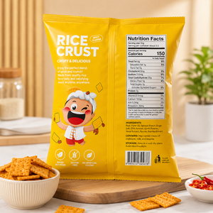 Croustilles de riz bio épicées, croustillantes, fines, cuites, saveur <span class=keywords><strong>montagne</strong></span>, format pagode, échantillon - Product Image 2