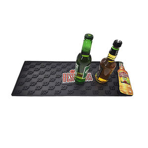 Silicone <b>Bar</b> Counter Mat Custom Logo Non Slip Waterproof Spill Resistant <b>Bar</b> Runner Pad For <b>Bar</b> Cafe Drink Service Protection - Product Image 1