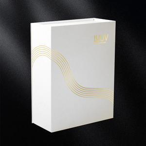 Boîte cadeau de parfum magnétique noire de luxe, encre de soja biodégradable, réutilisable pour doublure en éponge pour emballage de flacon cosmétique - Product Image 3