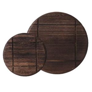 Japanese Style Paulownia Wood Round Placemat 19cm Anti Heat Insulation Mat For Rice Noodle Teapot <b>Teacup</b> Table Protection - Product Image 4