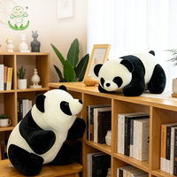 Peluches personnalisées de luxe, jouets en peluche panda doux et élégants