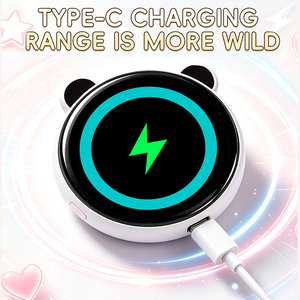 BW05 BT ป้ายดิจิตอลอัจฉริยะ E-Badge หน้าจอแสดงผล 1.85 นิ้ว ดีไซน์การ์ตูน ป้ายแม่เหล็กอิเล็กทรอนิกส์ ชาร์จแบบ Type-C ถ่ายรูปได้ - Product Image 5