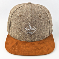 Gorras de Béisbol Personalizadas al por Mayor de 6 Paneles de Cáñamo y Algodón con Logotipo de Goma en Relieve, Gorras Deportivas con Cierre a Presión