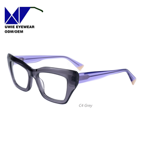 Lunettes de mode œil-de-<span class=keywords><strong>chat</strong></span> en acétate sur mesure OEM, anti-lumière bleue, pour adultes unisexes, taille 52-19-145, par notre équipe de designers interne - Product Image 5