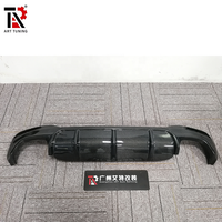 Diffuseur arrière en fibre de carbone pour BMW Série 5 G30 M Sport, style FD, avec embouts d'échappement quadruples modifiés, 2017-2023