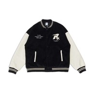 Veste universitaire personnalisée avec logo, hiver, ODM, 850g, poids lourd |   Vêtements de rue rétro pour hommes et femmes, avec broderies et patchwork, style hip-hop