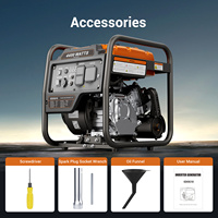 Générateur à onduleur EDOG10 4400W 120V 60Hz, moteur à essence 4 temps, démarrage par lanceur, portable pour usage domestique