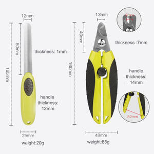 Ensemble professionnel de ciseaux et de limes à ongles <span class=keywords><strong>pour</strong></span> chiens Coupe-ongles et coupe-ongles <span class=keywords><strong>pour</strong></span> animaux de compagnie avec protection de sécurité - Product Image 2
