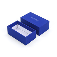 Boîte à bijoux et boîte à médailles élégante en papier rigide avec logo personnalisé sur le couvercle et la base pour emballages cadeaux de luxe en gros