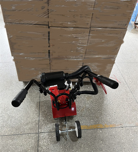 Mini Tiller <b>Cultivator</b> 52cc 2 Stroke Gas Powered Adjustable Forward Rotating Tines Garden Lawn Digging - Product Image 5