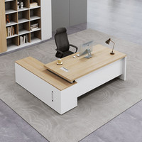 Escritorio Moderno de Madera Sólida para Oficina, Hogar o Apartamento - Escritorio Individual para Computadora