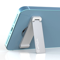 Soporte Plegable Adhesivo para Teléfono, de Aleación de Zinc, Ángulo Ajustable, Portátil para Escritorio, Oficina y Viajes, Directo de Fábrica
