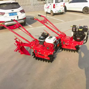 Cultivador Rotatorio de <span class=keywords><strong>Gasolina</strong></span> de Una Sola Vía; Mini Cultivador Tipo Oruga Multifuncional para Terrenos Fangosos - Product Image 6