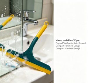 Custom Eco Cleaning <b>Brush</b> TPR <b>Scrub</b> Bamboo Handle Hand Designed Kitchen Cleaning Product for Multiple Floor - Product Image 4