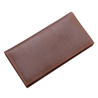 Dompet Panjang Vintage Pria Perlindungan RFID Lapisan Nilon Penutup Terbuka Tempat Kartu Multi-slot