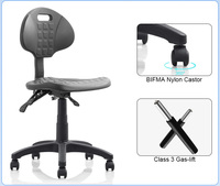 Chaise pivotante antistatique ESD moderne en gros pour comptoir, dessin technique, laboratoire scolaire, réglable en hauteur, salle de classe, laboratoire informatique