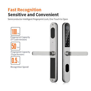 Cerradura Inteligente para Puerta con Video WiFi Tuya, Cámara Impermeable IP68, Cerradura Digital con Huella Dactilar para Exteriores con <span class=keywords><strong>Timbre</strong></span> Integrado - Product Image 3