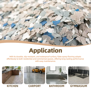 Blue Kingfisher Vinyl Flake Flooring System Heavy Duty <strong>Epoxy</strong> <strong>Coating</strong> for Workshop Warehouse Industrial <strong>Floor</strong> - Product Image 4