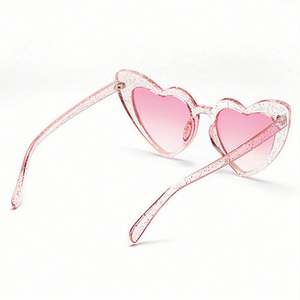 Lunettes de soleil œil de chat roses mignonnes et sexy pour femme, protection UV400, en forme de cœur, pour femme, vente en gros - Product Image 6
