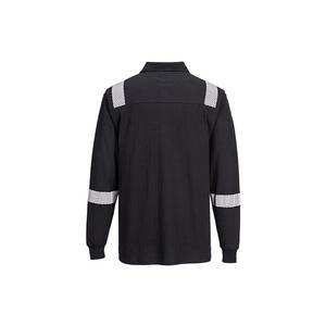 PORTWEST - FR711BKRS WX3 Polo à manches longues résistant aux flammes noir-EAN 5036108386840 WORKWEAR RÉSISTANT AUX FLAMMES - Product Image 2