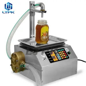 Máquina De Enchimento De Pesagem L15 Honey Oil Thick Paste comestível óleo cola viscoso líquido máquina de enchimento automático para Pequenas Empresas