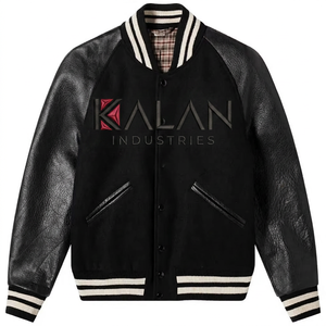 Custom Vintage Letterman Baseball Style Wool Leather Sleeves Stand College Team Fashion Embroidered Winter <b>Varsity</b> <b>Jacket</b> - Product Image 1