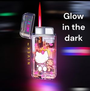 ไฟแช็คการ์ตูนคุโรมิ เฮลโลคิตตี้ เมโลดี้ ไฟ LED กระพริบ ไฟสีแดง กันลม แบบเติมแก๊ส ทำจากพลาสติก เหมาะสำหรับแจกเป็นของขวัญ - Product Image 2
