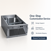 Boîtier de serveur IA personnalisé TZR en aluminium brossé et anodisé sablé, fabrication de précision, boîtier rackable OEM