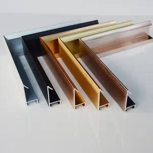 Resim fotoğraf ayna Poster çerçeveleri için alüminyum çerçeve profil ev dekorasyon yapış alüminyum Metal boyama çerçeve