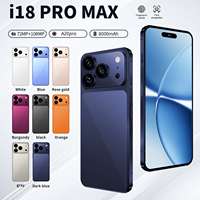 Smartphone Global 18 Pro Max 5G Baterai 8000mAh Layar 6.9 Inci CPU Octa Core Kamera Belakang 108MP Layar OLED HD 120Hz Refresh Rate Spanyol