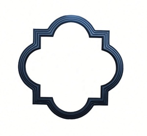 Hl193 Pháp phong cách truyền thống thủ công trang trí nội thất arc cạnh Thiết kế rắn khung gỗ tròn tường gương cho nhiều cảnh - Product Image 3