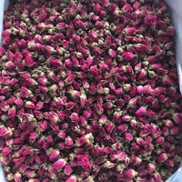 Kuncup Mawar Kering Premium, Bahan Baku Bunga Alami, Aroma Kaya untuk Teh Bunga, Dekorasi Pernikahan, Mendukung Paket Kustom OEM
