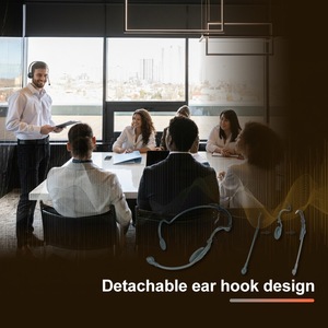 Microphone cardioïde filaire à réduction de bruit avec crochet d'oreille et pare-brise, fabriqué à Taïwan - Product Image 5